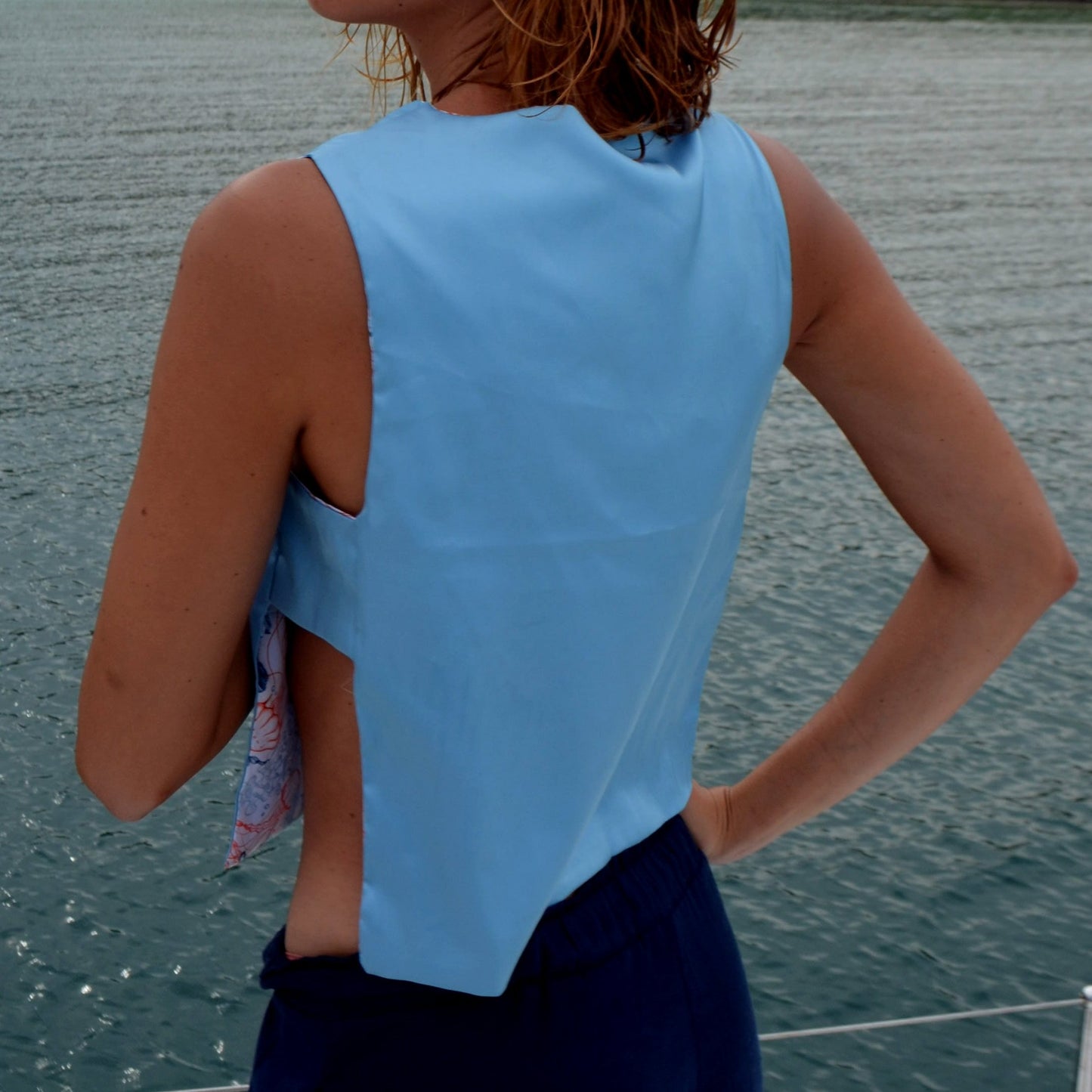 Zanzibar Blouse - Cerulean