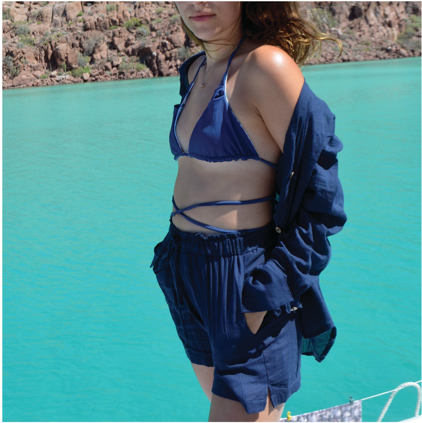 Santorini Shirt - Navy