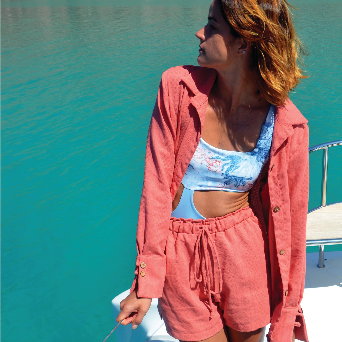 Maldivas Shorts - Coral