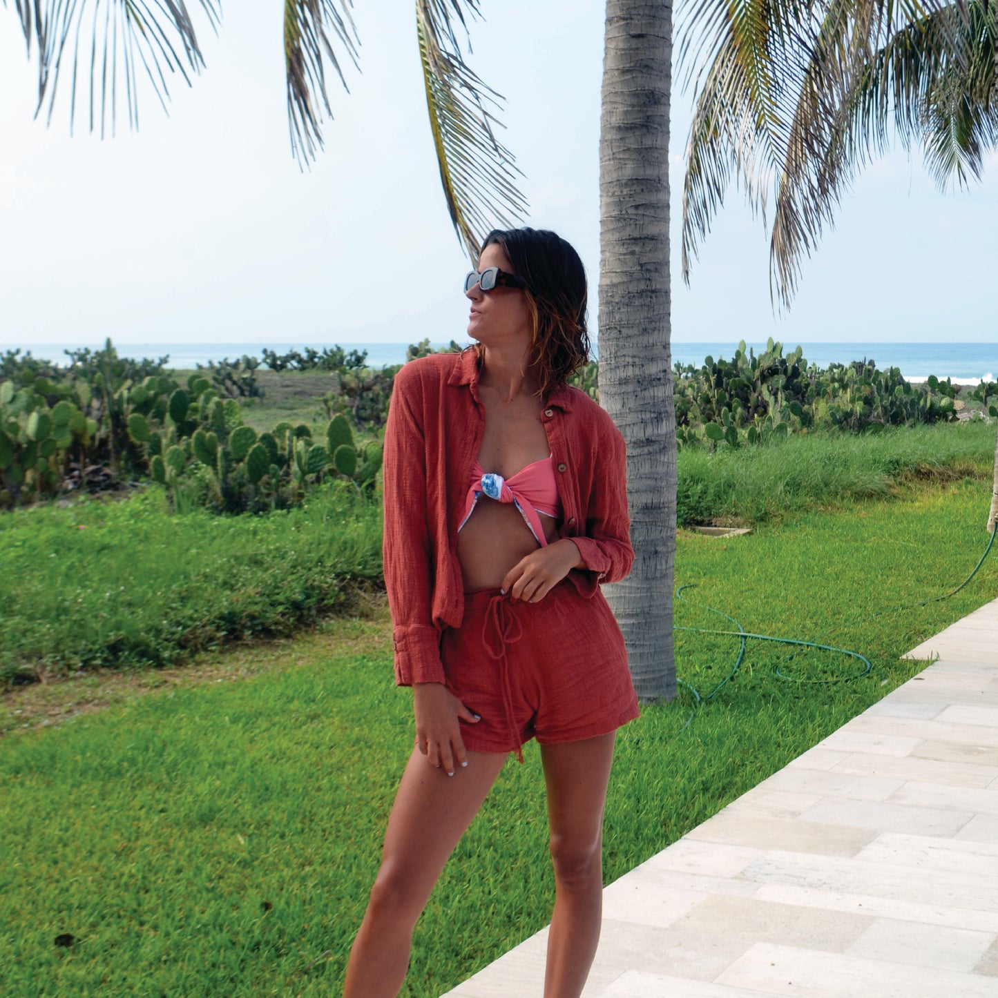 Santorini Shirt - Rouge