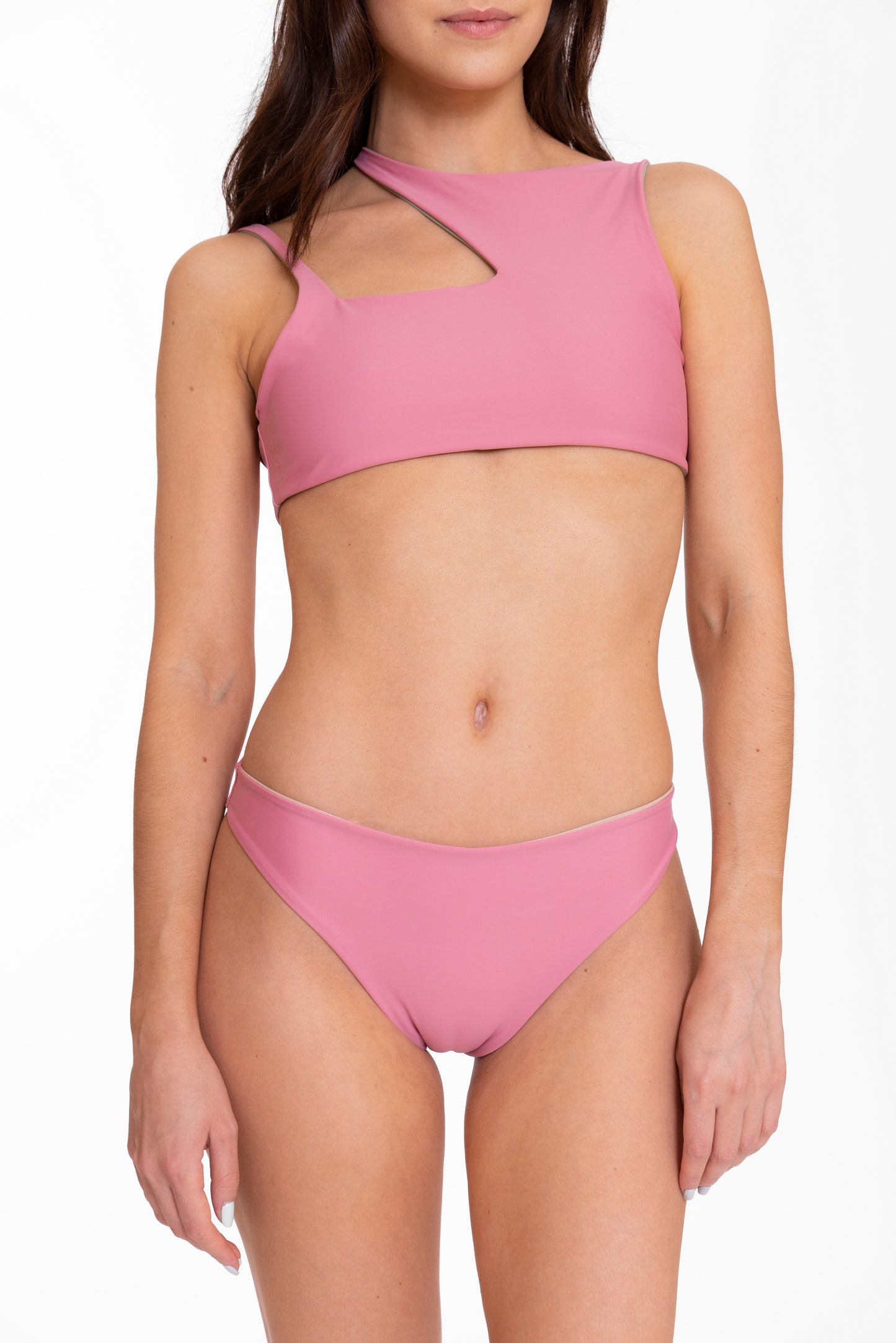 Lani Bottom Reversible - Rose / Metallic Rose