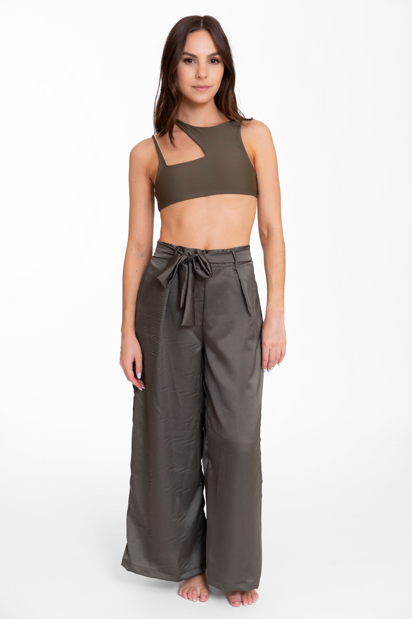 Ailani Pants - Satinated Green