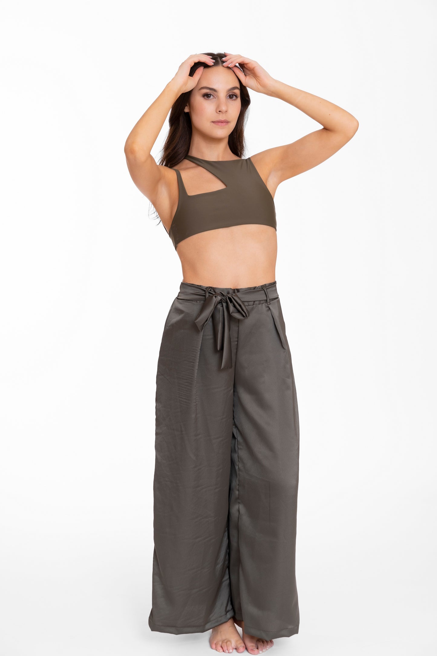 Ailani Pants - Satinated Green