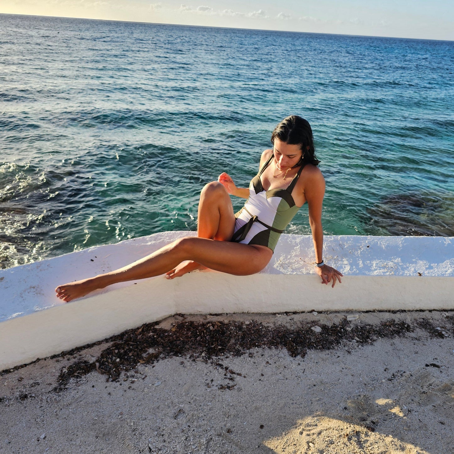 Balandra One Piece - Olive Mint