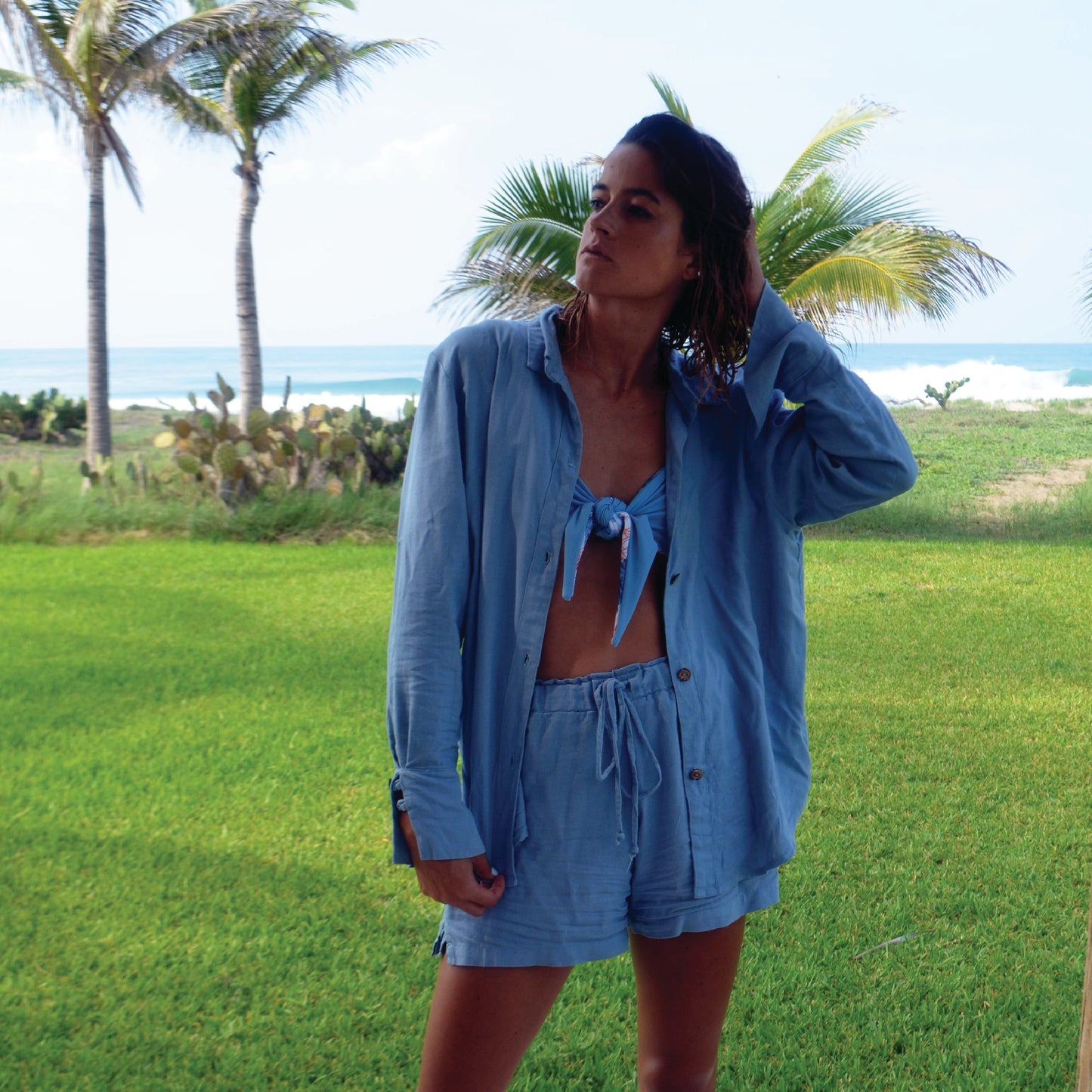 Maldivas Shorts - Cerulean