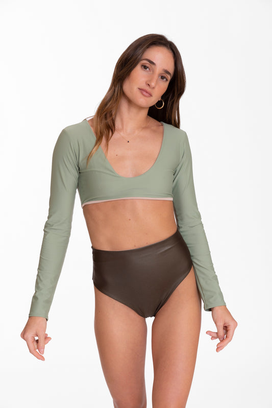 Maui Bottom - Metallic Green